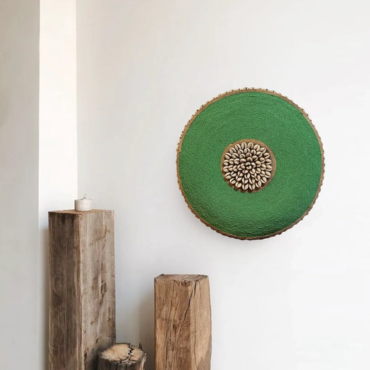 Boho Wall Art - Green Beads