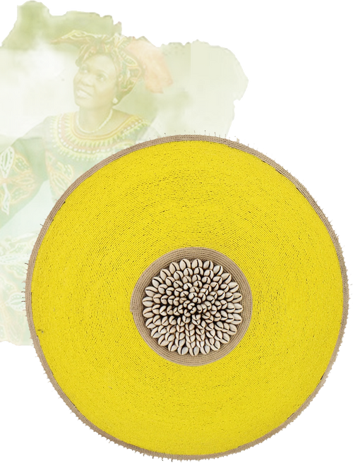 Hanging Wall Art - Yellow Beads