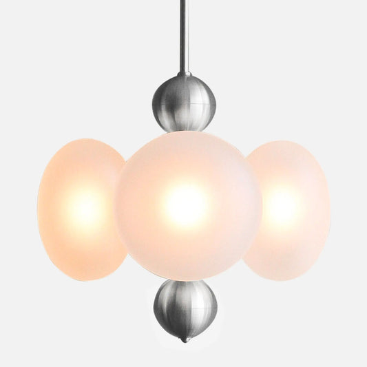 Allure 4 Cluster Glass Globe Pendant Light