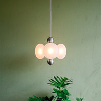 Allure 4 Cluster Glass Globe Pendant Light