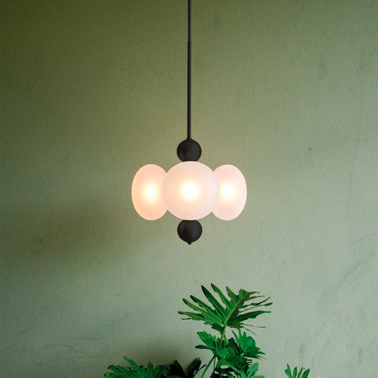 Allure 4 Cluster Glass Globe Pendant Light