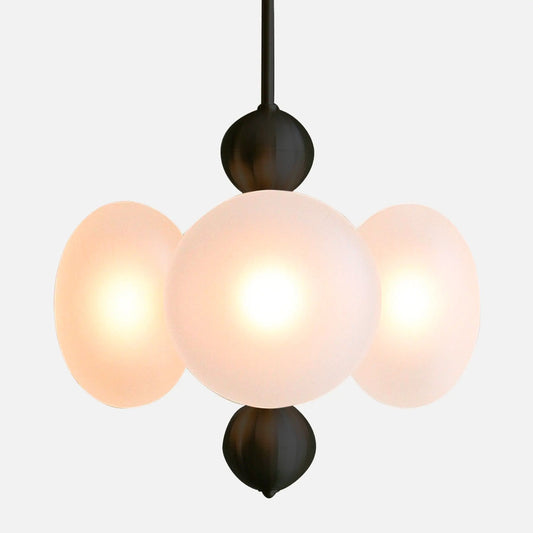 Allure 4 Cluster Glass Globe Pendant Light