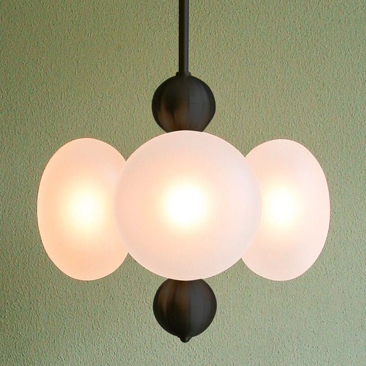 Allure 4 Cluster Glass Globe Pendant Light