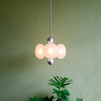 Allure 4 Cluster Glass Globe Pendant Light