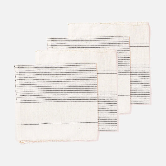 Awash Black and White Napkins Set