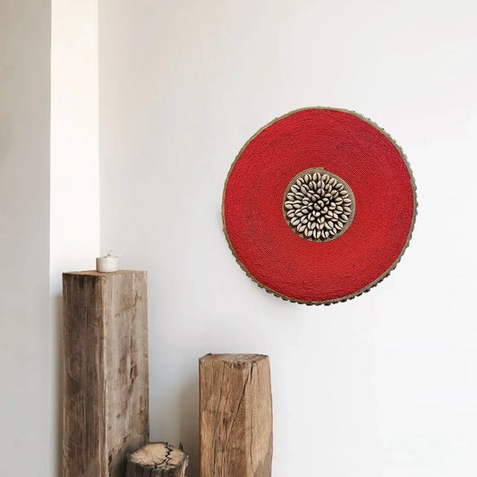Large Wall Hanging - Red Beads