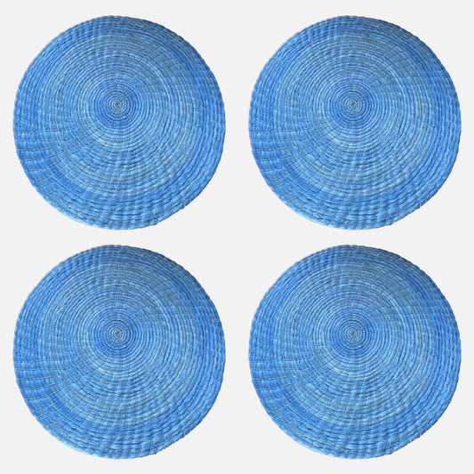 Light Blue Designer Placemats 4 Set
