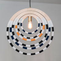 Ndebele Woven Green Pendant Light