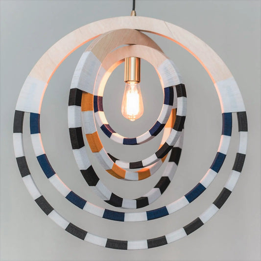 Ndebele Woven Green Pendant Light