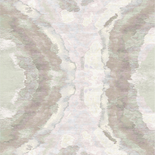80 Knot Mineral Light Silk Entryway Rugs