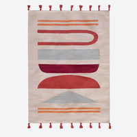Burnt Orange Rug - Cotton