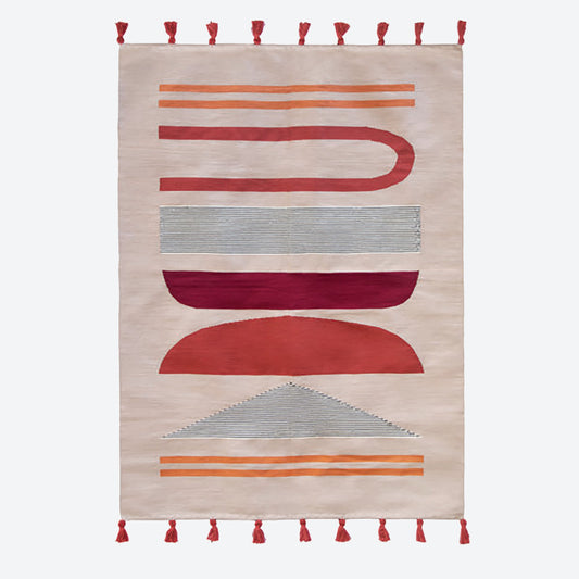 Burnt Orange Rug - Cotton