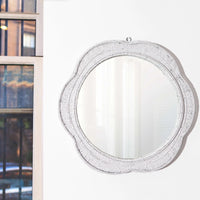 Modern Wall Mirror - White Naka