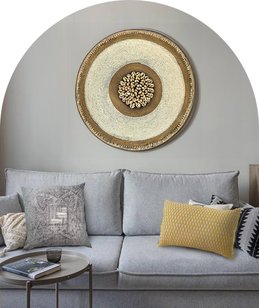 Carved Wood Wall Art - Zulu Tray