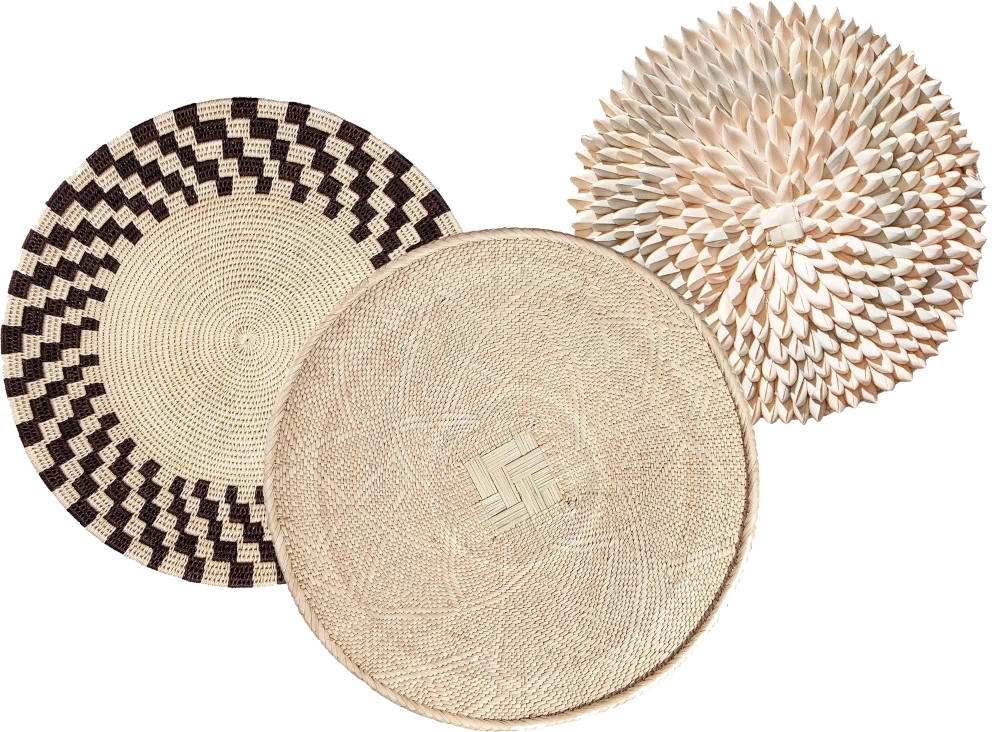 Wall Basket - Natural Tonga