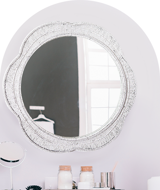 Round Wall Mirror - Green Naka
