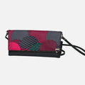 Ankara Clutch - Black Red Stripe