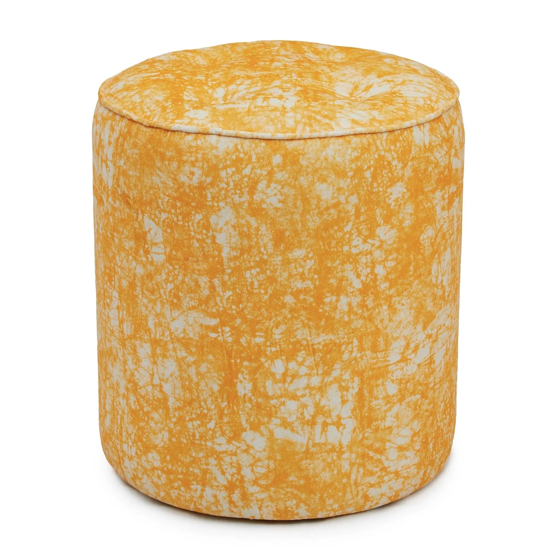 Batik Velvet Gold Ottoman