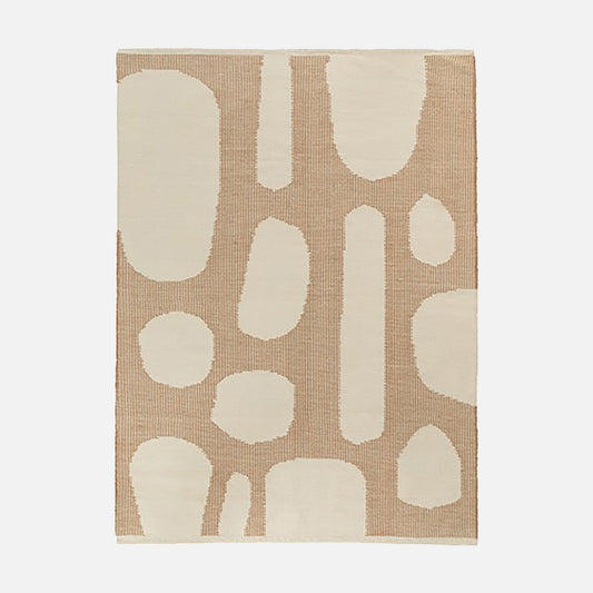 Beige Area Rug - Wool