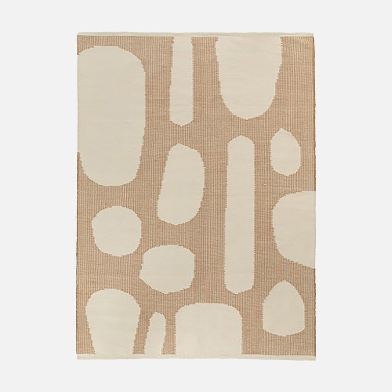 Beige Area Rug - Wool