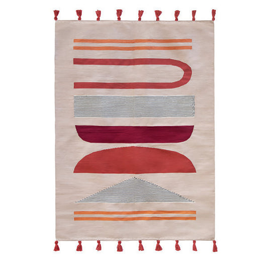 Burnt Orange Rug - Cotton