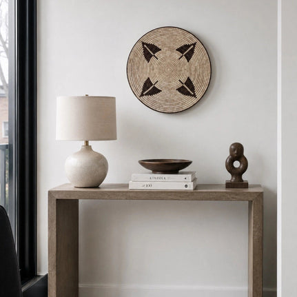 Large Wall Basket - Ndebele Brown