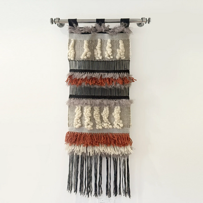 Turquoise Wool Boho Tapestry