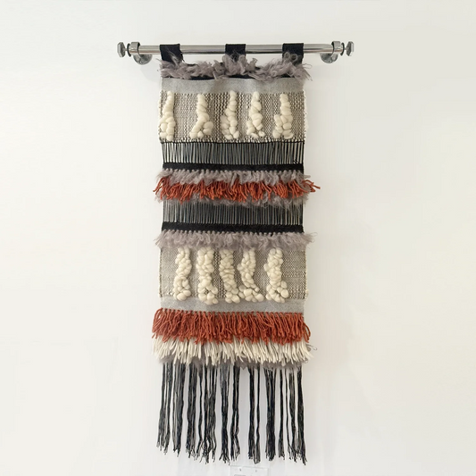 Turquoise Wool Boho Tapestry
