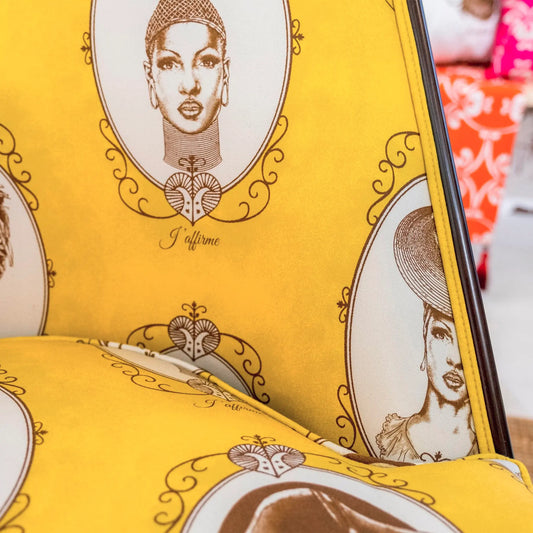 BWM Yellow Upholstery Fabric By The Yard