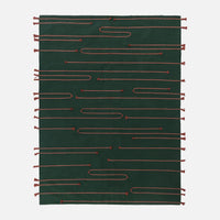 Dark Green Rug - Cotton