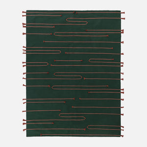 Dark Green Rug - Cotton