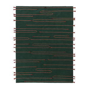 Dark Green Rug - Cotton