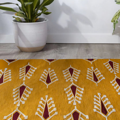 floral wool rug