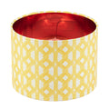Geometric Yellow Drum Lamp Shade