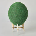 Green Beaded Ostrich Egg Decorative Object