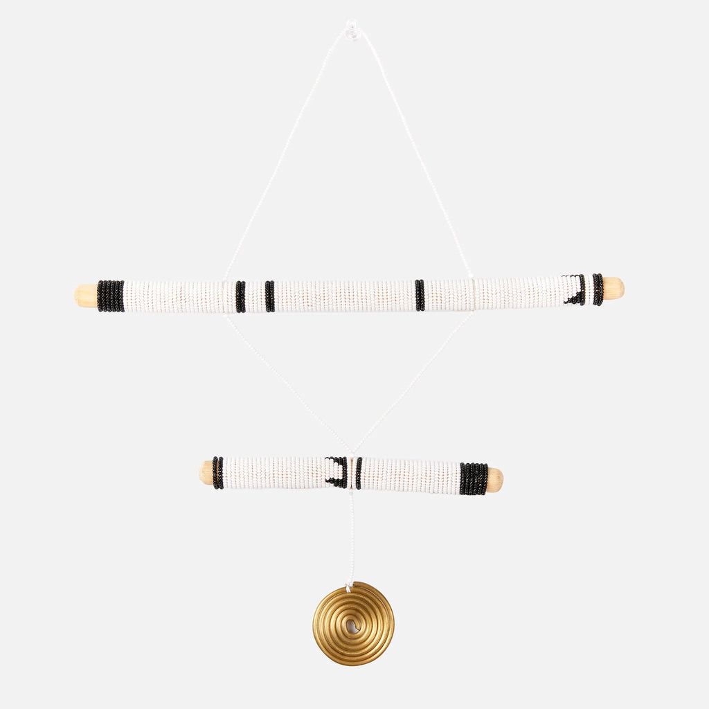 2 Stick Black Hanging Mobile Art