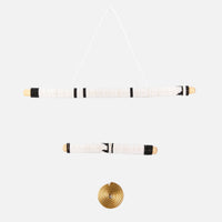 2 Stick Black Hanging Mobile Art