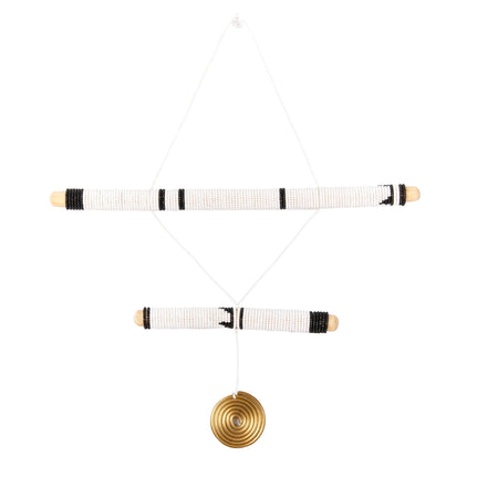 2 Stick Black Hanging Mobile Art