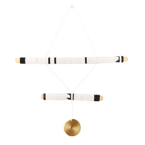 2 Stick Black Hanging Mobile Art