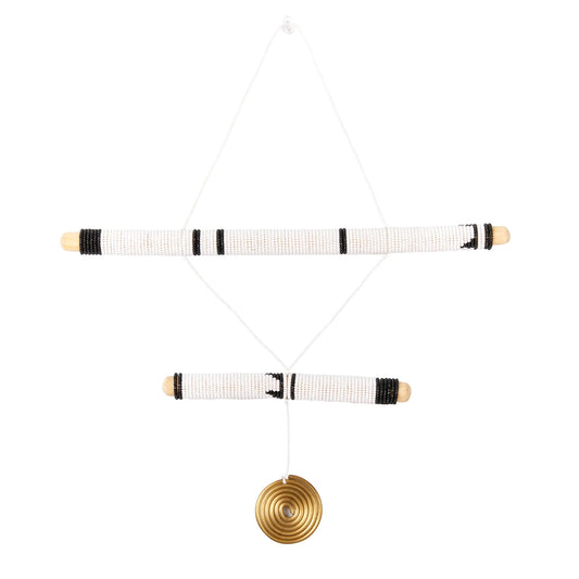 2 Stick Black Hanging Mobile Art