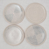 Harare Blue White Plates Set 4