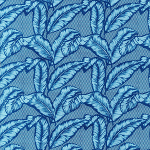 Leaf Blue Upholstery Fabric By The Yard