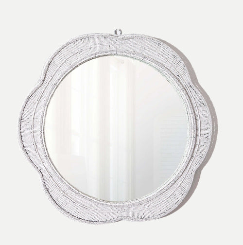 Modern Wall Mirror - White Naka