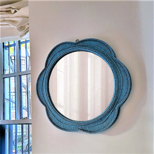 Decorative Wall Mirror - Turquoise Naka