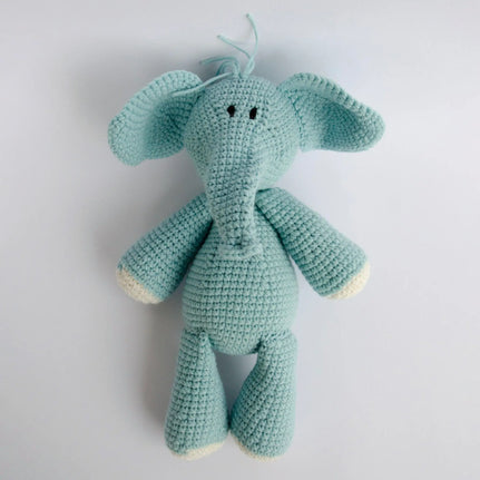 Ndlovu Blue Hand Crochet Elephant Toy