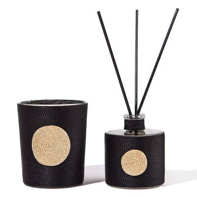 Oud Small Scented Candles, Diffuser 2 Set