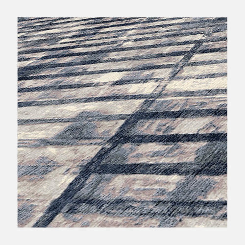 Rooftop Black + White Carpet - Sample