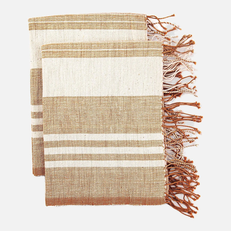 Sabana Beige Beach Hand Towels Set 2