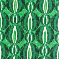 Sample Green Leaf Floral Printed Upholstery Fabric