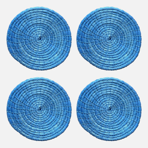 Sky Blue Designer Coasters 4 Set